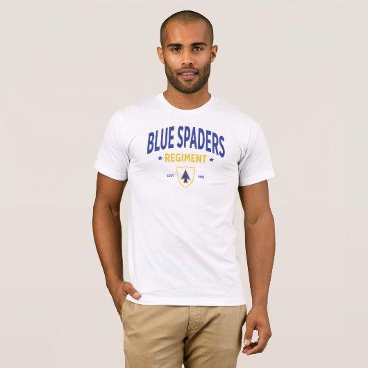 T-shirt Blue Spaders - 26e régiment d'infanterie (Devant entier)