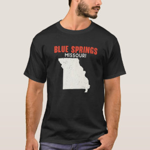 T-shirt Blue Springs Missouri USA State America Travel Mis