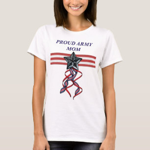 T-shirt Blue Star Ribbon Prouve Army Mom