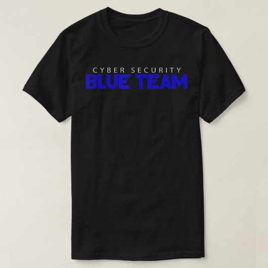 T-shirt Blue Team Cyber Sécurité Hacking Hacker (Design devant)