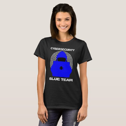 T-shirt Blue Team Cybersecurity Hacking Ethical Hacker Cyb (Devant entier)
