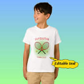 T-shirt Blue tennis star ajouter un nom ou un texte