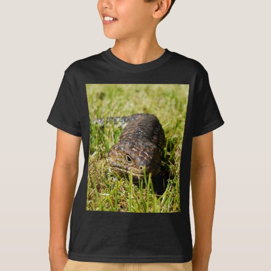T-shirt Blue Tongue Lizard Creeping (Devant)