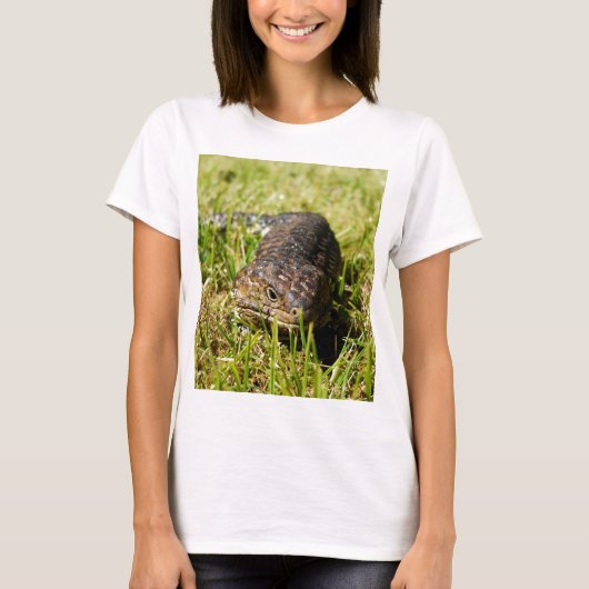 T-shirt Blue Tongue Lizard Creeping (Devant)