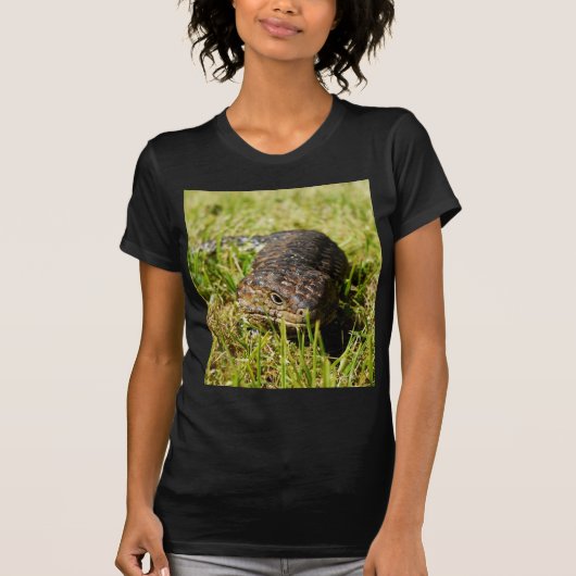 T-shirt Blue Tongue Lizard Creeping (Devant)