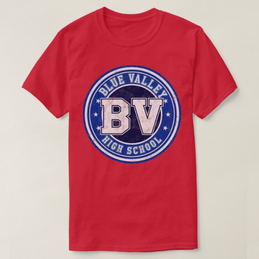 T-shirt Blue Valley High School Worn (Design devant)