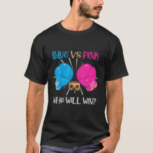 T-shirt Blue Vs Pink Boxe Genre Reveil Party Idéal