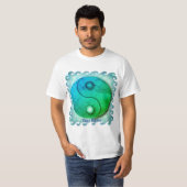 T-shirt Blue Water Yin Yang (Devant entier)