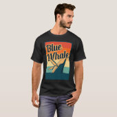T-shirt Blue Whale Sea Diving Maritime Waves Nature Protec (Devant entier)