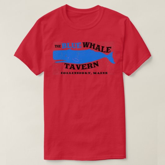 T-shirt Blue Whale Tavern en détresse (Design devant)