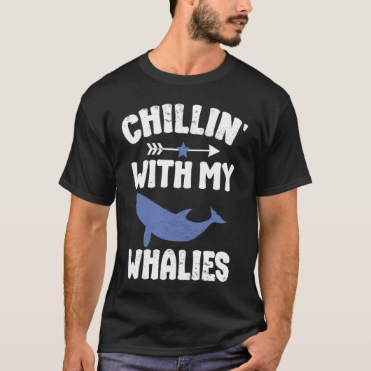 T-shirt Blue whale watching cetacean  1 (Devant)