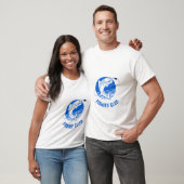 T-shirt Blue White Fishing Club (Unisexe)