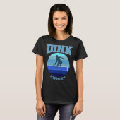 T-shirt Blue Womens Pickleball Dink Responsibly (Devant entier)