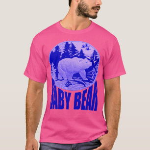 T-shirt Blue Woodland Baby Bear Camping Club 1