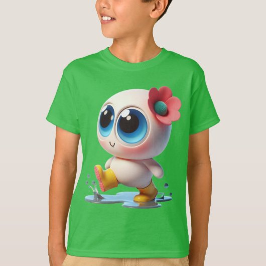 T-shirt Blueaisik Splashing in Puddles (Devant)