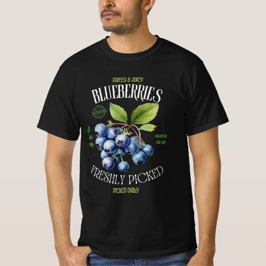 T-shirt Blueberries (Devant)