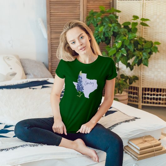 T-shirt Bluebonnet personnalisé Texas