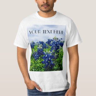 T-shirt Bluebonnets Fleurs bleues Texas texan Floral T-Shi