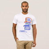 T-shirt blueface, combat. (Devant entier)