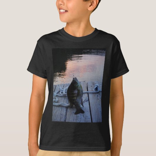 T-shirt Bluegill au coucher du soleil Lac Arrowhead (Devant)