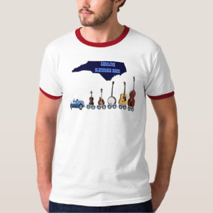 T-SHIRT BLUEGRASS BAND-T-SHIRT DE LA CAROLINE