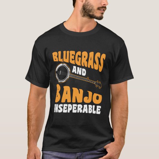 T-shirt Bluegrass Et Banjo Inséparable (Devant)