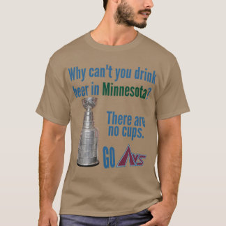 T-shirt BlueGreen Colorado vs Minnesota Hockey 2 tasses à