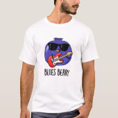 T-shirt Blues Berry Funky Fruit Pun (Devant)