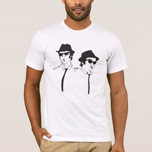 T-shirt Blues Brothers Bella Canvas (Voorkant)