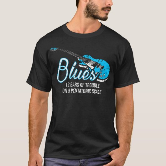 T-shirt Blues Music Band Lover Harmonica Enseignant (Devant)