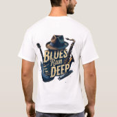 T-shirt Blues Music Retro esthétique Vintage Jazz (Dos)