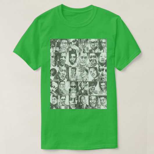 T-shirt Blues Musicians Collection Imprimer Graphique (Design devant)