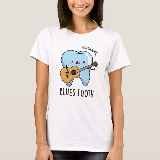 T-shirt Blues Tooth Funky Dental Music Pun (Devant)