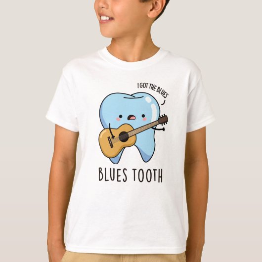 T-shirt Blues Tooth Funky Dental Music Pun (Devant)