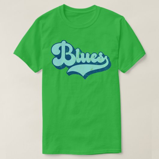 T-shirt BLUES Version texte léger (Design devant)