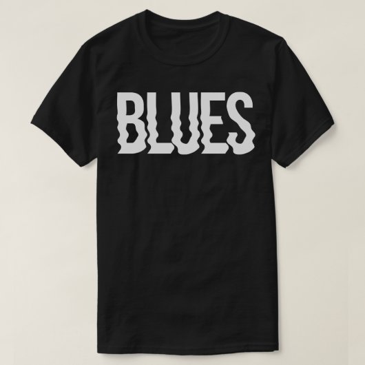 T-shirt Blues Wavy (Design devant)