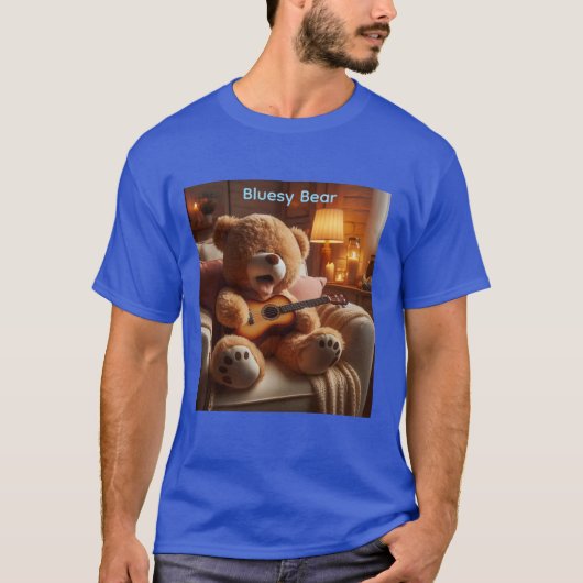 T-shirt Bluesy Bear  (Devant)