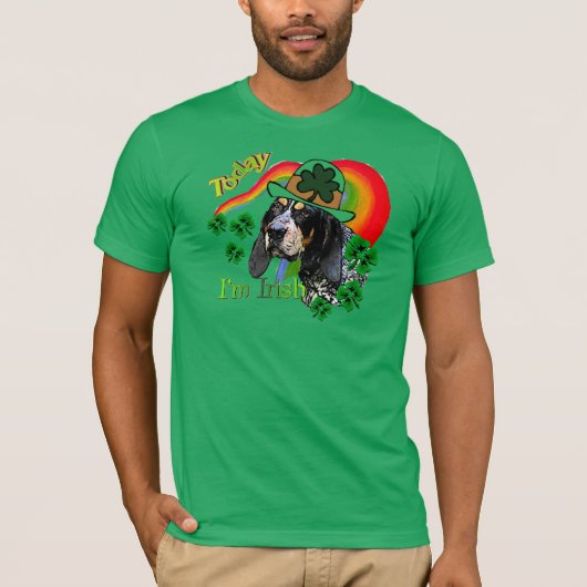 T-shirt Bluetick Coonhound St patrick (Devant)