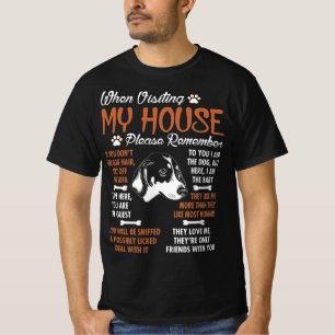 T-shirt Bluetick Coonhound Visite House S'il vous plaît s