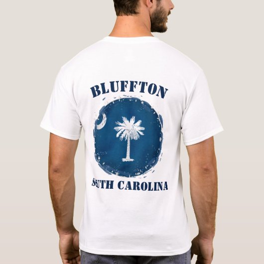 T-shirt Bluffton Caroline du Sud Pays Bas Neutre Hommes et (Dos)