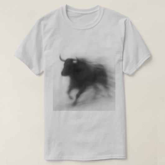 T-shirt Blurry Bull – Motion & Power Abstract Art Tee (Design devant)