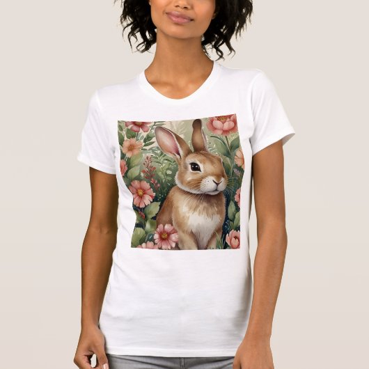T-shirt Blush Blooms et Bunny Dreams (Devant)