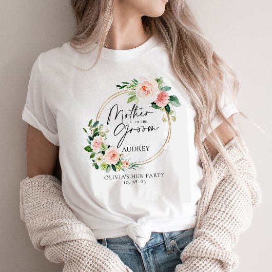 T-shirt Blush Floral Wreath Mère De La Salle