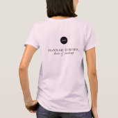 T-shirt Blush Pink Script Logo Makeup Staff  (Dos)