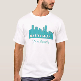 T-shirt B'more turquoise scintillant !