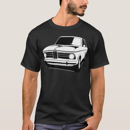 T-shirt BMW 2002 contours (Devant)