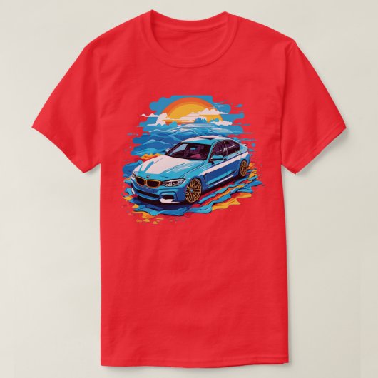 T-shirt BMW bleu (Design devant)
