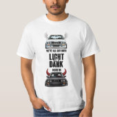 T-shirt BMW E30 côté clair et foncé (Devant)