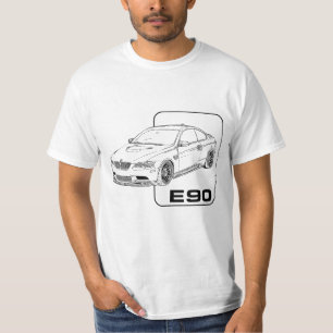 T-shirt BMW E90 M3 Design pour les amateurs de voitures