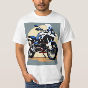 T-shirt BMW GS 1250 Adventure Bike Vue avant Vector Logo"